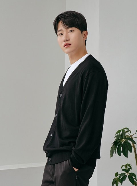 남성 와이드라인 솔리드 가디건